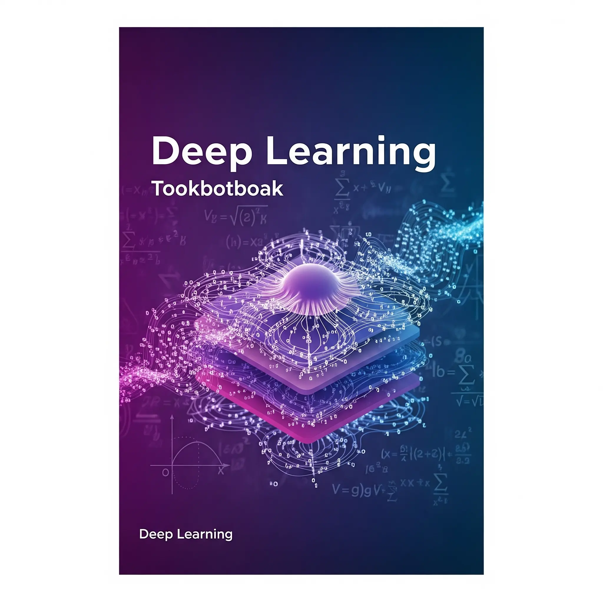 Deep Learning book cover by Ian Goodfellow, Yoshua Bengio, Aaron Courville - neural networks guide